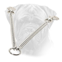 Coupler Bullmastiff Chrome Plated Steel O Ring for Walking 2 Dogs