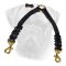 Braided Leather Bullmastiff Coupler for Walking 2 dogs