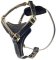 Tac-Black Leather Padded Tracking Harness for Bullmastiff