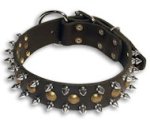 Leather Spiked Studded Dog Collar for Bullmastiff