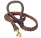 Slot Braided Leather Leash for BullMastiff