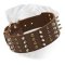 Bullmastiff Spiked & Studded Leather Dog Collar