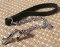 Quality dog leash with leather handle and Herm Sprenger chain and snap hook for Bullmastiff