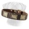 Luxury Leather Dog Collar for Bullmastiff