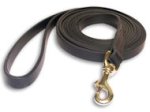 Tac-Black Leather Classic Agitation Leads for Bullmastiff