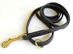 Flat Leather Leash 1/2 inch for Bullmastiff