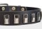Ornament Dog Collar made of leather for Bullmastiff