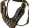 2 Ply Studded Leather Dog Harness for Bullmastiff