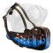 Hand-Painted Leather Muzzle for Bullmastiff Walking and Training
