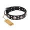 "Smart Geometry" FDT Artisan Studded Leather Bullmastiff Collar