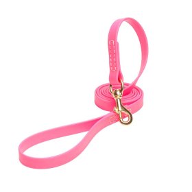 Pink Waterproof Bullmastiff Leash Made of Biothane