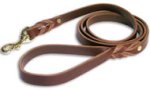 3/4'' Perfectly Plain Leather Leash for Bullmastiff