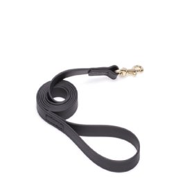 Black Waterproof Bullmastiff Leash Made of Biothane