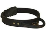 Heavy Leather Dog Collars w/Handle 2 layers for Bullmastiff