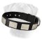 Nylon Dog Collar For Large and Medium Breeds With Vintage Plates