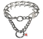 Medium stainless steel prong collar 23" for Bullmastif