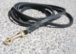 Soft Premium Leather Leash with Braided Ends 3/8 "wide Mastiff