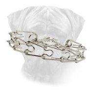 Chrome Plated Steel Pinch Collar for Bullmastiff Chrome Plated Steel Pinch Collar for Bullmastiff