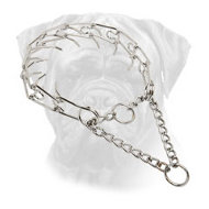 Bullmastiff Pinch Collar made of Chrome Plated Steel Bullmastiff Pinch Collar made of Chrome Plated Steel