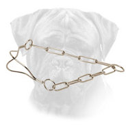 Show Collar Chrome Plated with Fur Saving Links for Bullmastiff Show Collar Chrome Plated with Fur Saving Links for Bullmastiff