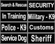 Patches for collar and harnesses