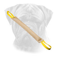 Long Bullmastiff Bite Tug for Biting Skills Improvement Made of Jute Long Bullmastiff Bite Tug for Biting Skills Improvement Made of Jute