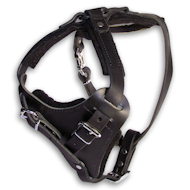 Leather Agitation Harness for Bullmastiffs