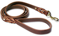 Twisted latigo dog lead-BullMastiff Leather LEASH