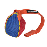 "Funny Play" French Linen Bite Tug for Puppies and Small Bullmastiff - 3 x 4 inch (8 x 10 cm)