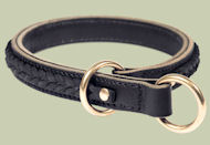 Braided Leather Choke Collar for Bullmastiff