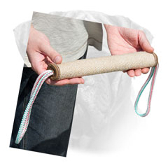 Bullmastiff Jute Bite Roll for Training Puppies