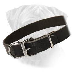 Easy-in-use Bullmastiff Elegant Style Leather Dog  Collar
