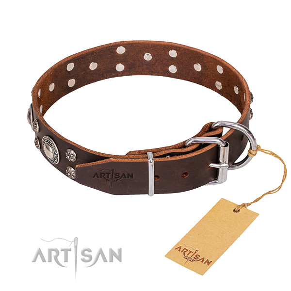 Daily leather collar for your darling pet