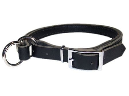 Adjustable Leather Slip Collar&Solid NICKEL plated hardware for Bullmastiffs