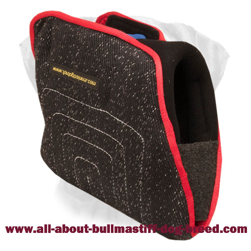 French Linen Bite Builder for Bullmastiff Training