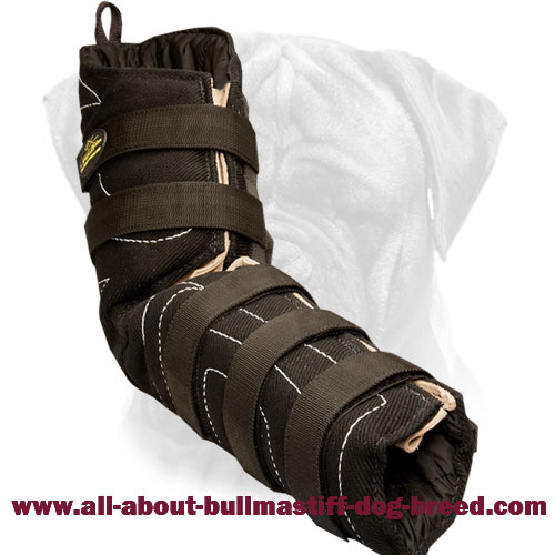 Bullmastiff Hidden Bite Sleeve of French Linen