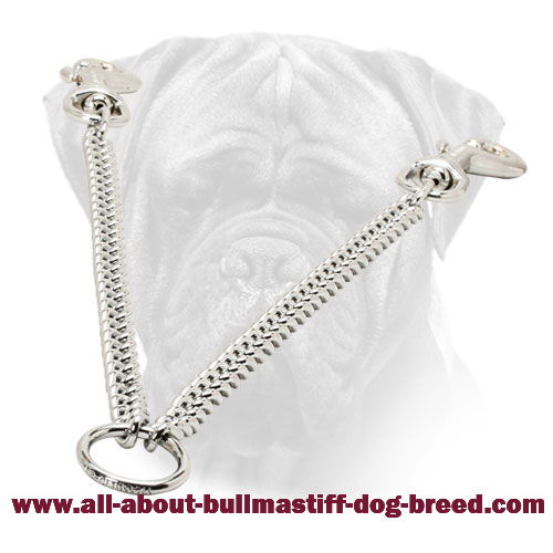 Chrome Plated Chain Coupler for Bullmastiffs
