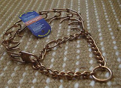 Curogan dog pinch prong collar made in Germany for Bullmastiff