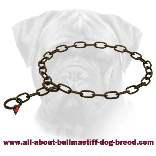 Black Fur Saver Collar for Bullmastiff