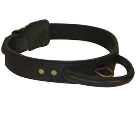 Double Layer Leather Agitation Collar 1 3/4 - for Bullmastiff