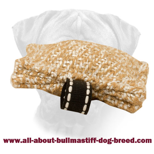 Bullmastiff Jute Bite Tug with Small Loop