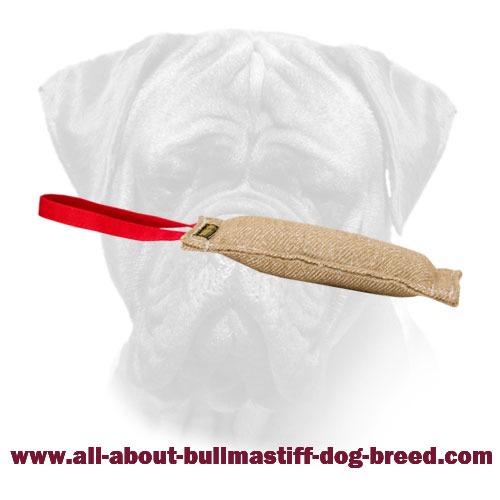Bullmastiff Bite Tag Made of Jute