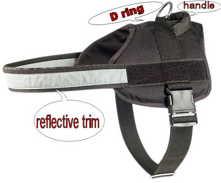 Padded Harness Service Dog Vest for Bullmastiff