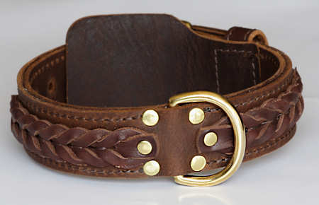 EXTRA Large Leather Dog Collar Custom  Personalized Free 2" WIDE Hand Made 