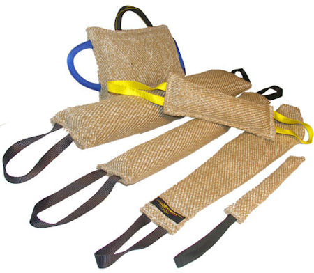 Bullmastiff Training supplies jute bite tugs set