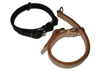 Leather Choke Dog Collar - Adjustable Choke Dog Collars C1