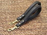 Short leather dog leash - handmade leather dog lead Short leather dog leash - handmade leather dog lead