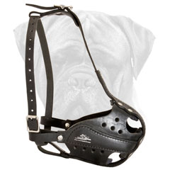 Bullmasiff Leather Muzzle Comfortable and Safe